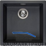 REGINOX 2D-Sp�le Amsterdam 40, 460 x 460 mm, Black Silvery