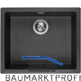 REGINOX 2D-Sp�le Amsterdam 50, 560 x 460 mm, Black Silvery