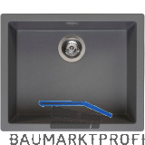 REGINOX 2D-Sp�le Amsterdam 50, 560 x 460 mm, Grey Silvery