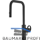 SOLIDO K�chenarmatur Halo druckfest, Schwarz matt