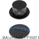 SOLIDO Drehknopf versenkbar CAPDEBK, Schwarz