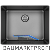 SOLIDO fl�chenb�ndige Sp�le CAPPSR50R20GM Slim Frame Edelst.-Anthrazit Gun Metal