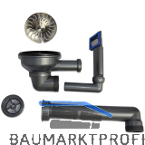 CARESSI Ab- und �berlaufgarnitur CABLPP50519 Edelstahl