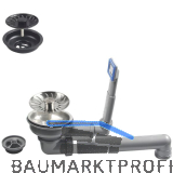 CARESSI Ab- und �berlaufgarnitur CAKPPOLBK Schwarz