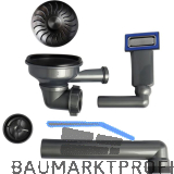 CARESSI Ab- und �berlaufgarnitur CAPP50519GM Gun Metal