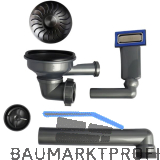 CARESSI Ab- und �berlaufgarnitur CABLPP50519GM Gun Metal