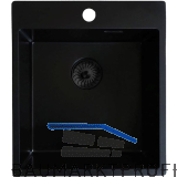 SOLIDO Einbausp�le CAQPP40KR10BK-EB, 440 x 500 mm Schwarz