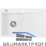 SYSTEMCERAM Einbausp�le Stema 80, 800 x 510 mm �1,5% Tropfteil rechts, Polar