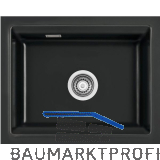 SYSTEMCERAM Unterbau-Sp�le Kara 50U/g Nero