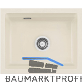 SYSTEMCERAM Unterbau-Sp�le Kara 50U/g Jasmin Excenter