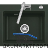 SYSTEMCERAM Einbausp�le Kara 57, 575 x 510 mm �1,5%, Eibe Excenter