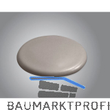 Systemceram Sink Cover Ventilabdeckung aus Keramik Fango 090623