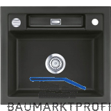 SYSTEMCERAM Einbausp�le Bela 57, 575 x 510 mm reversibel, Schiefer Excenter