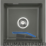 SYSTEMCERAM Unterbau-Sp�le Mera 40U/g Lava Excenter, geschliffen