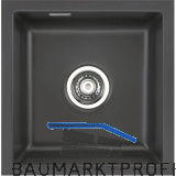 SYSTEMCERAM Unterbau-Sp�le Mera 40U/g Schiefer Excenter, geschliffen