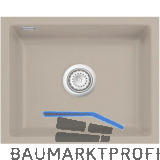 SYSTEMCERAM Unterbau-Sp�le Mera 50U/g Fango geschliffen