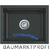 SYSTEMCERAM Unterbau-Sp�le Mera 50U/g Eibe geschliffen