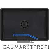SYSTEMCERAM Unterbauwaschtisch Lavara 60 U/g, Keramik Nigra
