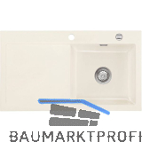 SYSTEMCERAM Einbausp�le Mera 90, 900 x 510 mm �1,5% Tt. links, Magnolie