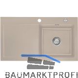 SYSTEMCERAM Einbausp�le Mera 90, 900 x 510 mm �1,5% Tt. links, Fango Excenter