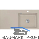 SYSTEMCERAM Einbausp�le Mera 100 SL, 1000 x 510 mm TT. links, Fango