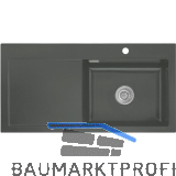 SYSTEMCERAM Einbausp�le Mera 100 SL, 1000 x 510 mm TT. links, Lava