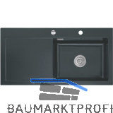 SYSTEMCERAM Einbausp�le Mera 100 SL, 1000 x 510 mm TT. links, Schiefer Exzenter