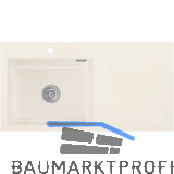 SYSTEMCERAM Einbausp�le Mera 100 SL, 1000 x 510 mm TT. rechts, Magnolie