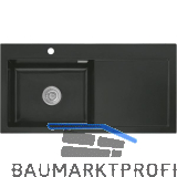 SYSTEMCERAM Einbausp�le Mera 100 SL, 1000 x 510 mm TT. rechts, Nigra