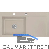 SYSTEMCERAM Einbausp�le Mera 100 SL, 1000 x 510 mm TT. rechts, Fango Exzenter