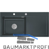 SYSTEMCERAM Einbausp�le Mera 100 SL, 1000 x 510 mm TT. rechts, Schiefer Exzenter