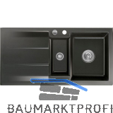 SYSTEMCERAM Einbausp�le Genea 100, 1000 x 510 mm �1,5% rev., Nero Excenter