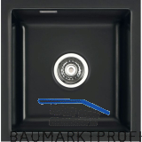 SYSTEMCERAM fl�chenb�ndige Sp�le Mera 46 F/o Excenter, Nero
