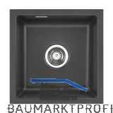 SYSTEMCERAM fl�chenb�ndige Sp�le Mera 46 F/o Excenter, Schiefer