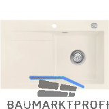 SYSTEMCERAM Einbausp�le Stema 80, 800 x 510 mm �1,5% Tropfteil links, Jasmin