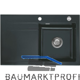 SYSTEMCERAM Einbausp�le Stema 80, 800 x 510 mm �1,5% Tropfteil links, Eibe