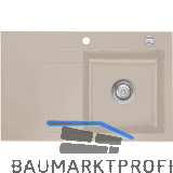 SYSTEMCERAM Einbausp�le Stema 80 Excenter 800 x 510 mm Tropfteil links, Fango