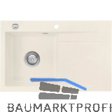 SYSTEMCERAM Einbausp�le Stema 80 Excenter 800 x 510 mm Tropfteil rechts, Jasmin