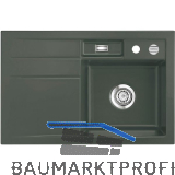 SYSTEMCERAM Einbausp�le Bela 78 Excenter, 780 x 510 mm Tropfteil links, Lava