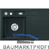 SYSTEMCERAM Einbausp�le Bela 78, 780 x 510 mm �1,5% Tropfteil rechts, Eibe