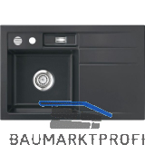 SYSTEMCERAM Einbausp�le Bela 78, 780 x 510 mm �1,5% Tropfteil rechts, Schiefer