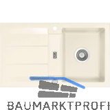 SYSTEMCERAM Einbausp�le Genea 87 Excenter, 870 x 510 mm reversibel, Magnolie