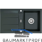 SYSTEMCERAM Einbausp�le Genea 87 Excenter, 870 x 510 mm reversibel, Eibe