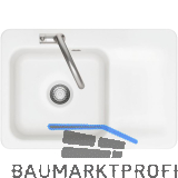 SYSTEMCERAM Einbausp�le Juna 75, 750 x 510 mm Tt. rechts, Polar