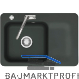 SYSTEMCERAM Einbausp�le Juna 75 Excenter, 750 x 510 mm Tt. rechts, Eibe