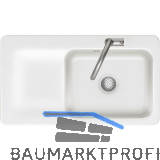 SYSTEMCERAM Einbausp�le Juna 90, 900 x 510 mm Tt. links, Gr�nland