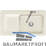 SYSTEMCERAM Einbausp�le Juna 90 Excenter, 900 x 510 mm Tt. links, Magnolie