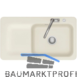 SYSTEMCERAM Einbausp�le Juna 90 Excenter, 900 x 510 mm Tt. links, Jasmin