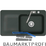 SYSTEMCERAM Einbausp�le Juna 90 Excenter, 900 x 510 mm Tt. links, Eibe