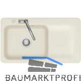 SYSTEMCERAM Einbausp�le Juna 90 Excenter, 900 x 510 mm Tt. rechts, Jasmin